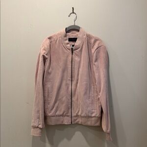John Varvatos Blush Suede Jacket